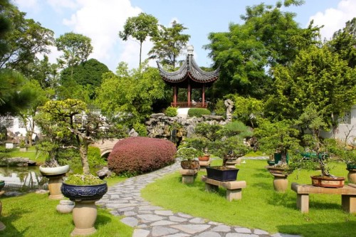 Сад в китайском стиле: фото основных элементов композиции