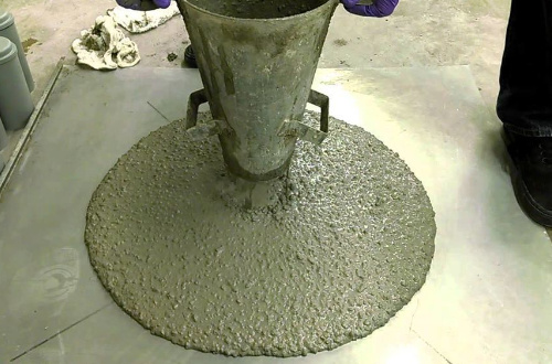 Тест бетона конусом